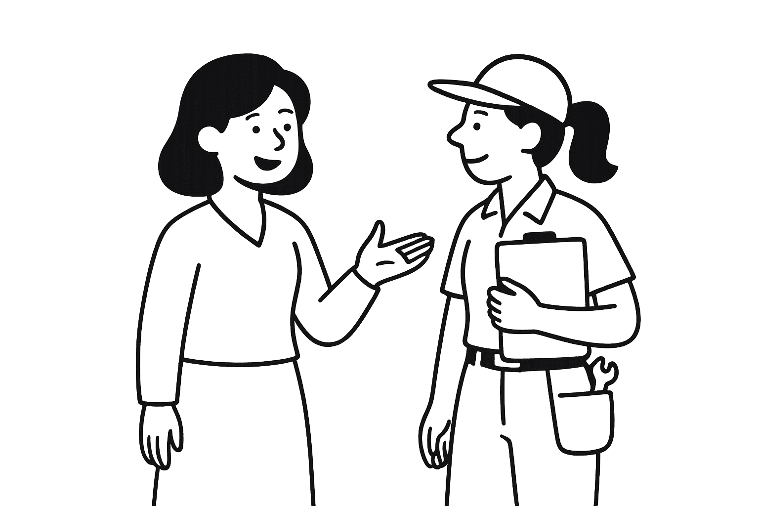 Team collaborating illustration